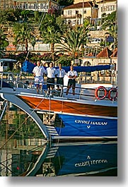 boats, cevri hasan, crew, europe, gulet, men, people, schooner, turkeys, vertical, photograph
