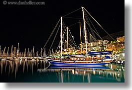 boats, cevri hasan, europe, gulet, horizontal, long exposure, nite, schooner, turkeys, photograph