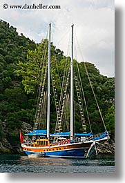 boats, cevri hasan, europe, gulet, schooner, sunny, turkeys, vertical, photograph