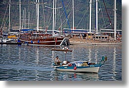 boats, europe, fethiye, harbor, horizontal, turkeys, photograph