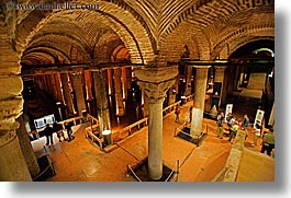 arches, basilica cistern, europe, horizontal, istanbul, pillars, stones, turkeys, photograph