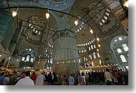 bigview, blue mosque, europe, horizontal, interiors, istanbul, mosques, religious, turkeys, photograph
