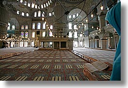blue mosque, europe, head scarf, horizontal, istanbul, mosques, muslim, praying, religious, turkeys, womens, photograph