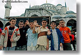 blue mosque, boys, childrens, europe, horizontal, istanbul, mosques, religious, turkeys, turkish, photograph