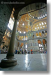 europe, hagia sophia church, istanbul, pillars, turkeys, vertical, photograph