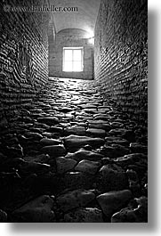 black and white, europe, hagia sophia church, hallway, istanbul, lights, stones, turkeys, vertical, windows, photograph