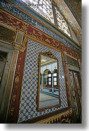 europe, istanbul, mirrors, topkapi palace, turkeys, vertical, walls, photograph
