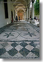 europe, floors, istanbul, mosaics, stones, topkapi palace, turkeys, vertical, photograph