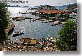 boats, europe, harbor, horizontal, islands, kale, kale island, turkeys, photograph
