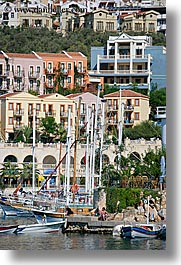 europe, harbor, kalkan, towns, turkeys, vertical, photograph