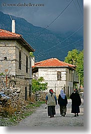 europe, kalkan, muslim, turkeys, vertical, walking, womens, photograph