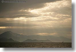 clouds, europe, horizontal, ocean, ocean scenics, sunrays, turkeys, photograph