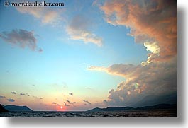 clouds, europe, horizontal, ocean, ocean scenics, sunsets, turkeys, photograph
