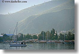 bay, boats, europe, horizontal, ocean, ocean scenics, sailboats, turkeys, photograph