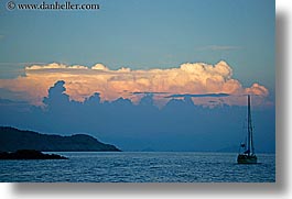 boats, clouds, europe, horizontal, ocean, ocean scenics, sunsets, turkeys, photograph