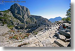 amphitheater, europe, horizontal, termessos, turkeys, photograph