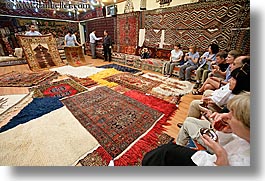 europe, gathering, horizontal, round, rugs, tourists, turkeys, turkmen rugs, photograph