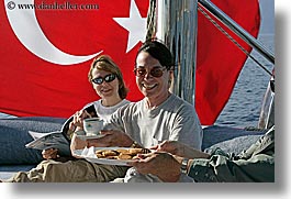 beryl, coffeecup, europe, horizontal, laugh, senior citizen, sunglasses, tourists, turkeys, womens, photograph