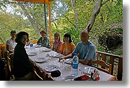 europe, groups, horizontal, outdoors, people, restrant, tables, tourists, turkeys, photograph