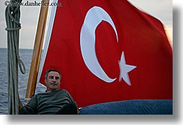 boats, europe, flags, horizontal, mahmut, men, tourists, turkeys, photograph