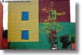 argentina, buenos aires, corrugated, horizontal, la boca, latin america, metal, painted town, photograph