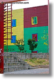 argentina, buenos aires, corrugated, la boca, latin america, metal, painted town, vertical, photograph