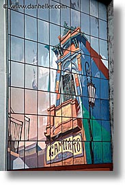 argentina, boca, buenos aires, la boca, latin america, murals, painted town, vertical, photograph