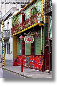 argentina, buenos aires, conventillo, la boca, latin america, museo, painted town, vertical, photograph