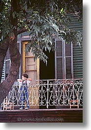 argentina, balconies, buenos aires, childrens, kid, la boca, latin america, people, vertical, photograph