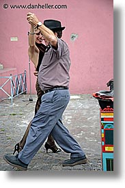 argentina, buenos aires, la boca, latin america, people, tango, tango dancers, tourists, vertical, photograph