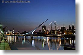 argentina, bridge, buenos aires, horizontal, latin america, madero, puerto, puerto madero, photograph