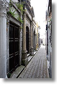 alleys, argentina, buenos aires, graves, latin america, recoleta cemetery, vertical, photograph