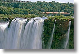 argentina, brazilian, falls, horizontal, iguazu, latin america, side, slow exposure, water, waterfalls, photograph