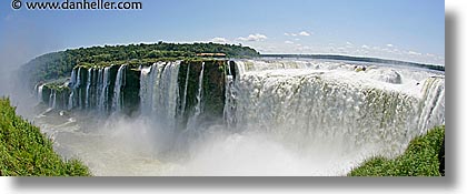 argentina, falls, fisheye lens, horizontal, horses, iguazu, latin america, panoramic, shoes, water, waterfalls, photograph