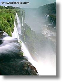 argentina, close, falls, iguazu, latin america, slow exposure, vertical, water, waterfalls, photograph