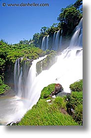 argentina, falls, iguazu, latin america, slow exposure, vertical, water, waterfalls, photograph