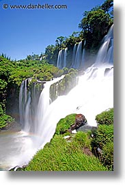 argentina, falls, iguazu, latin america, slow exposure, vertical, water, waterfalls, photograph