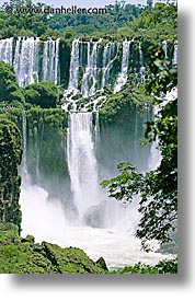 argentina, falls, iguazu, latin america, vertical, water, waterfalls, photograph