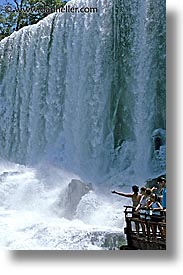 argentina, iguazu, latin america, platforms, vertical, viewing, water, waterfalls, photograph