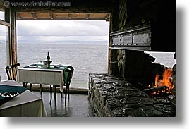 argentina, fire, horizontal, kuar restaurant, latin america, tables, ushuaia, photograph