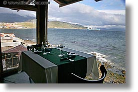 argentina, horizontal, kuar restaurant, latin america, tables, ushuaia, views, photograph