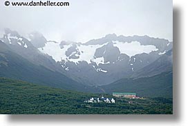 argentina, fog, glaciar, horizontal, hotels, latin america, ushuaia, photograph
