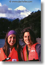 chile, girls, lakes, latin america, vertical, photograph