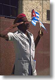 caribbean, cuba, havana, island nation, islands, latin america, men, people, salute, south america, vertical, photograph