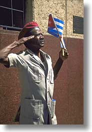 caribbean, cuba, havana, island nation, islands, latin america, men, people, salute, south america, vertical, photograph