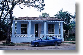 blues, caribbean, cuba, horizontal, houses, island nation, islands, latin america, pinar del rio, sierra del rosario, photograph