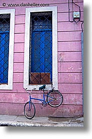 bicycles, caribbean, cuba, island nation, islands, latin america, pinar del rio, sierra del rosario, vertical, windows, photograph