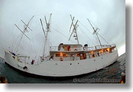 boats, ecuador, equator, eve, evening, fisheye lens, galapagos, galapagos islands, heritage, horizontal, islands, latin america, ocean, pacific ocean, south pacific, water, photograph