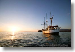 afloat, boats, ecuador, equator, galapagos, galapagos islands, horizontal, islands, latin america, ocean, pacific ocean, sagitta, sails down, south pacific, water, photograph