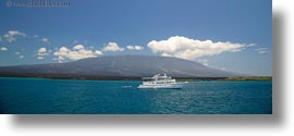 boats, ecuador, equator, galapagos islands, horizontal, latin america, miscellaneous, panoramic, reina, silvia, photograph